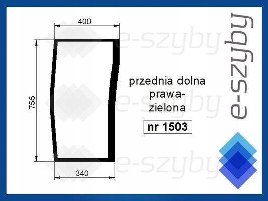 sklo Mf série 4200 4300 přední spodní pravé