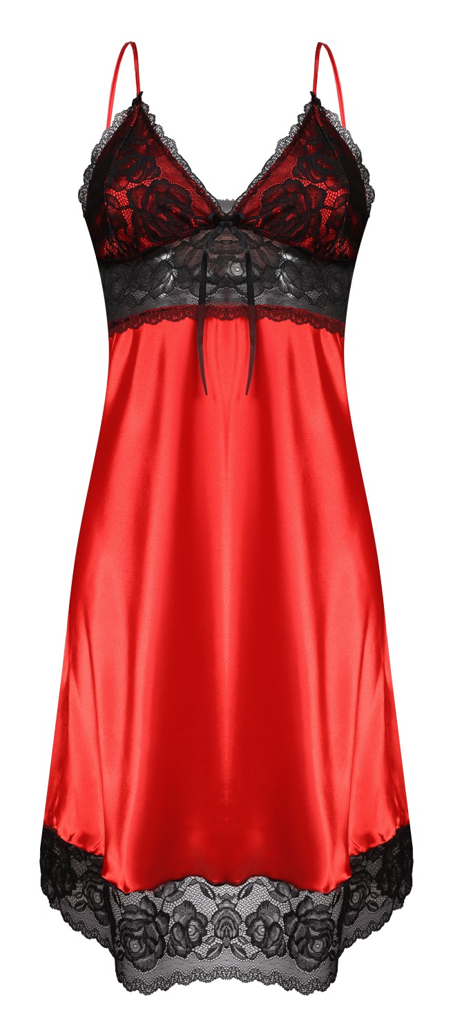 

Halka Agatha XL, Satyna Czerwony