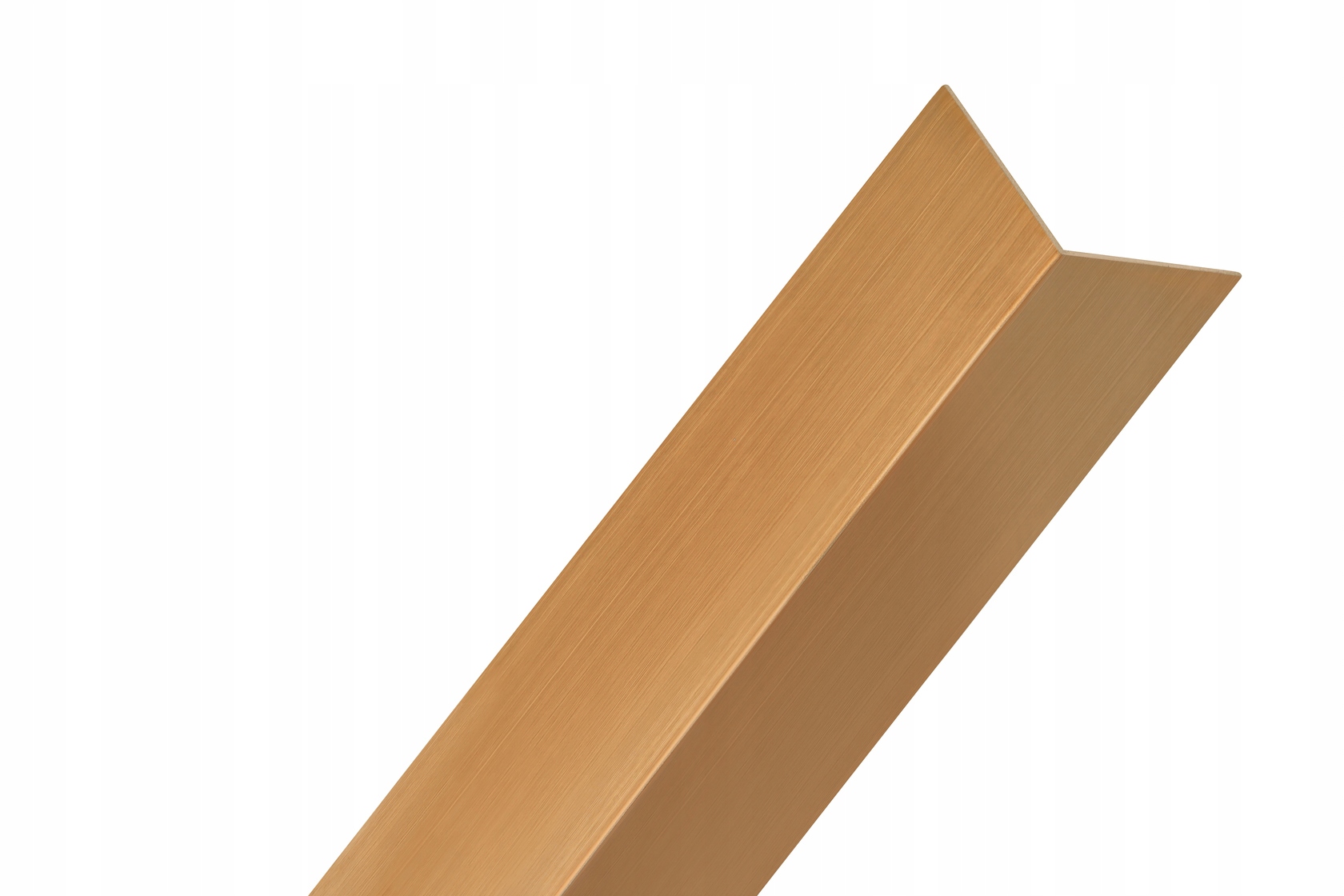 Narożnik Kątownik Ozdobny Nierdzewny Miedziany Szczotkowany 270 cm x 2 cm