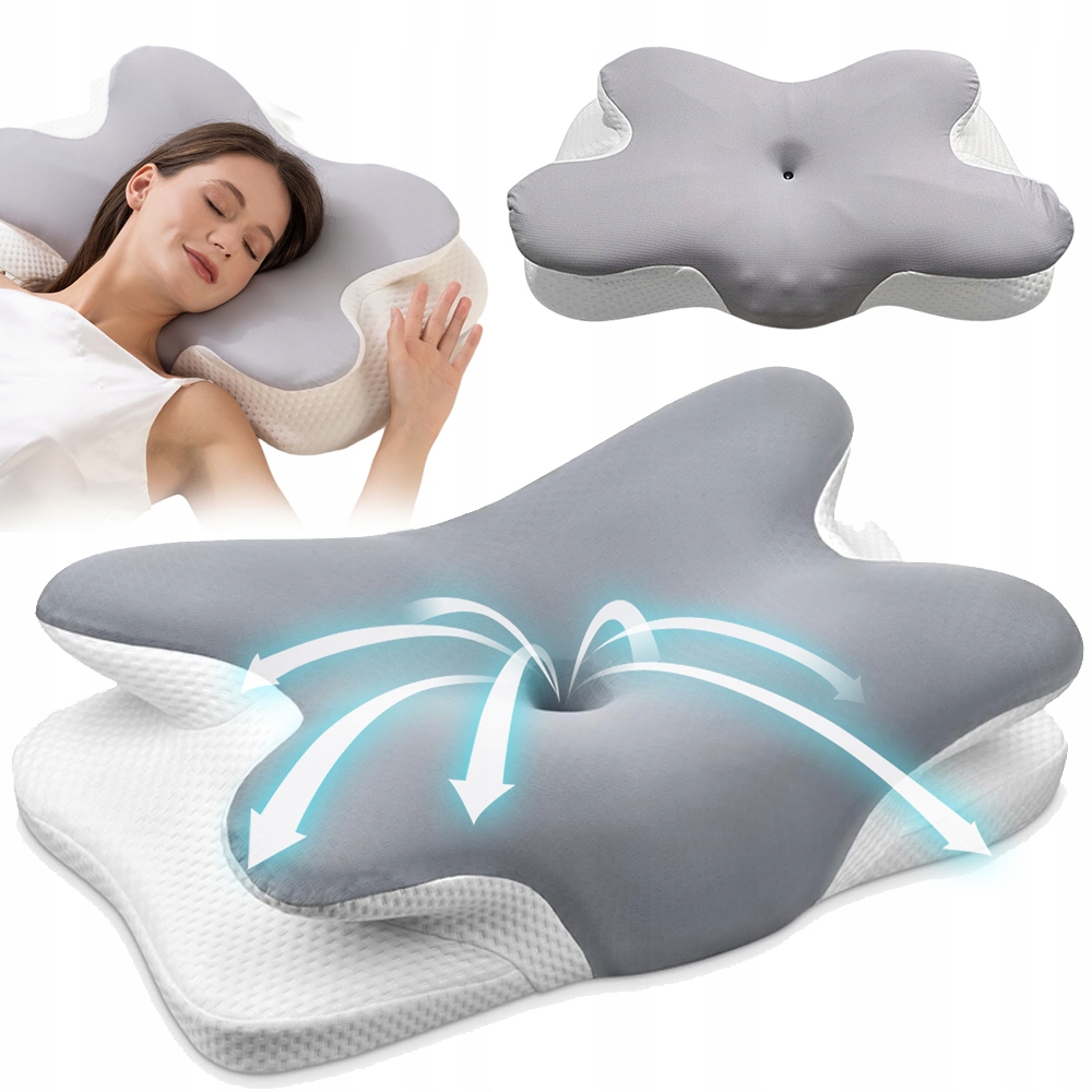 Poduszka Z Pianki Memory Łagodzi Bóle Głowy I Chrapanie Oddychająca