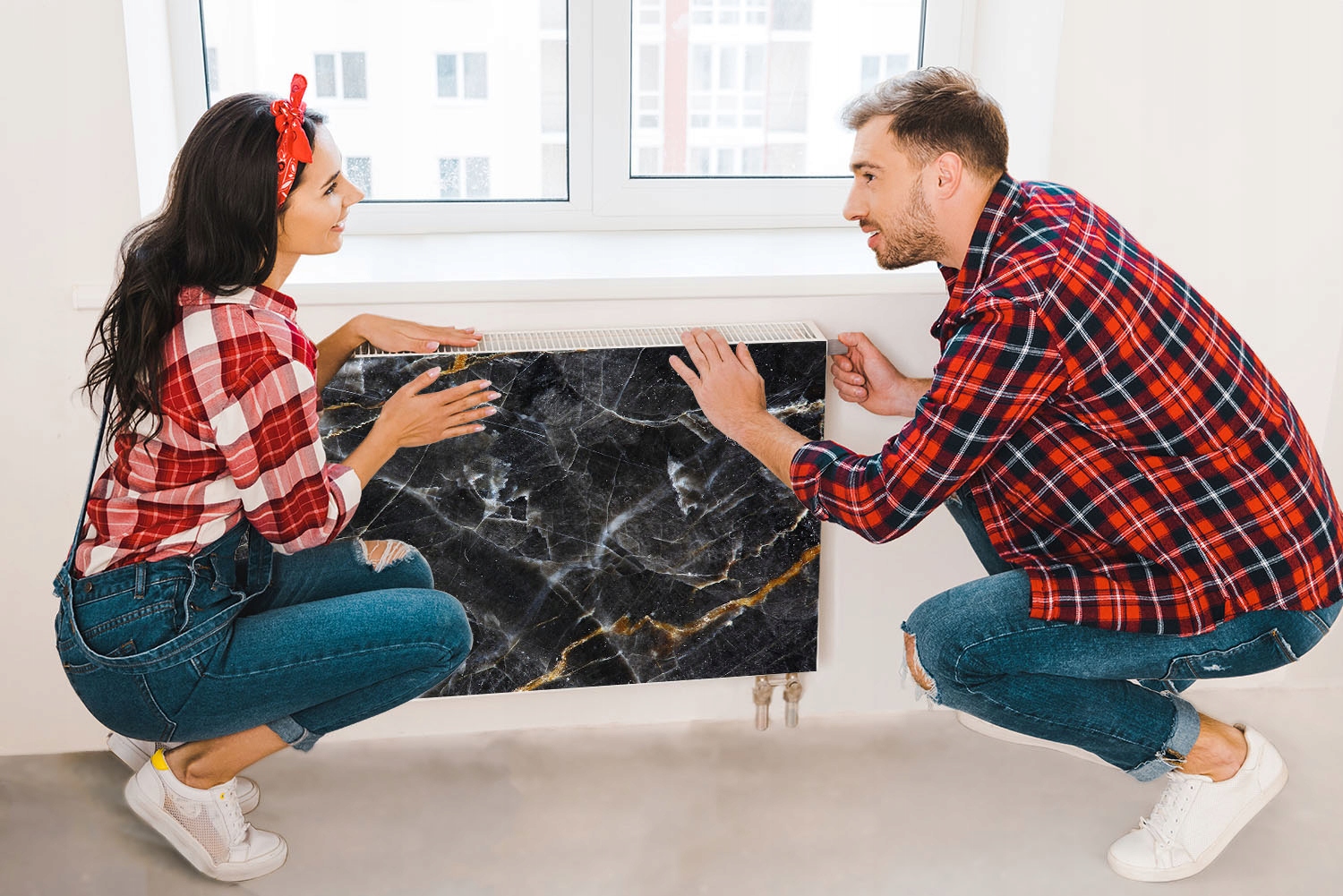 MAGNES MATA MAGNETYCZNA NA KALORYFER 120x60 MARMUR FOTOTAPETA Wysokość produktu 60 cm