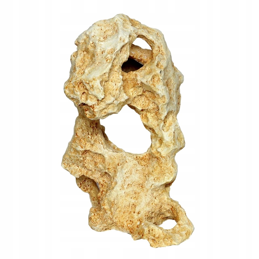 Levně Dekorace Do Akvária Skalka Kámen S Otvory Ozdoba 21X18,5X28 CM