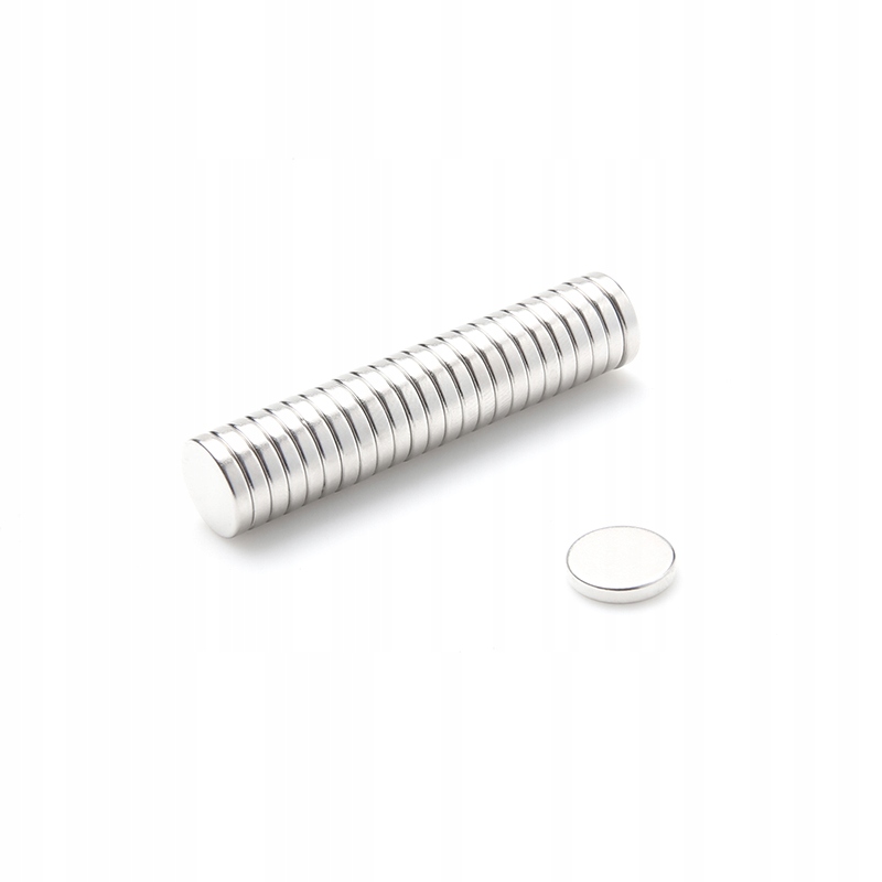 Magnet Neodymový válcový 10x2 mm N38 silný, kulatý 1000 kusů