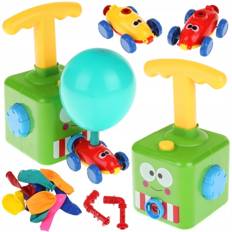 Wyrzutnia BALONOWA Samochodów Rakiet na Balony Samochód Auta Pompka