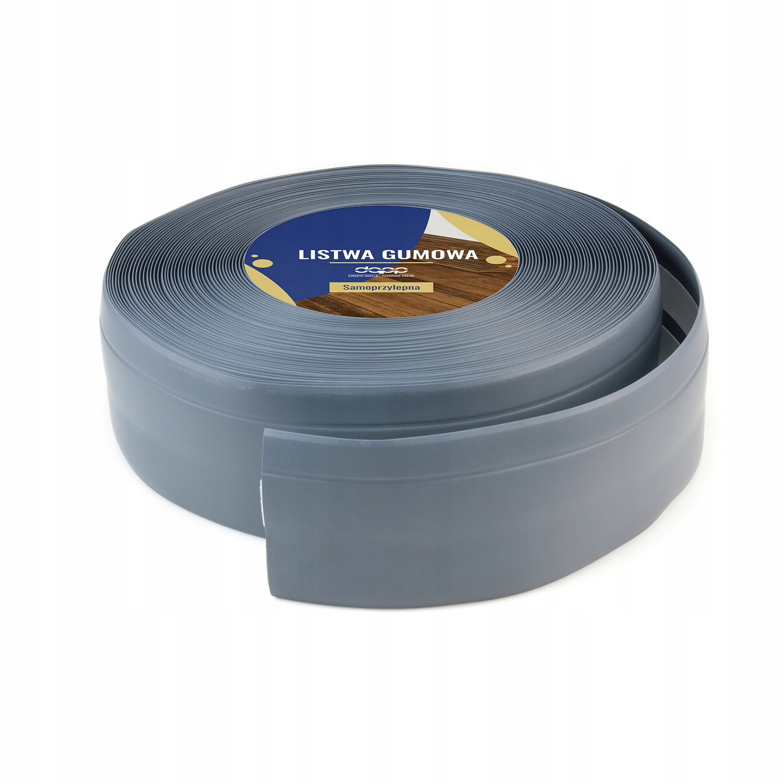 Gumová podlahová lišta 50 mm Samolepicí Dokončovací Grafit 15 m