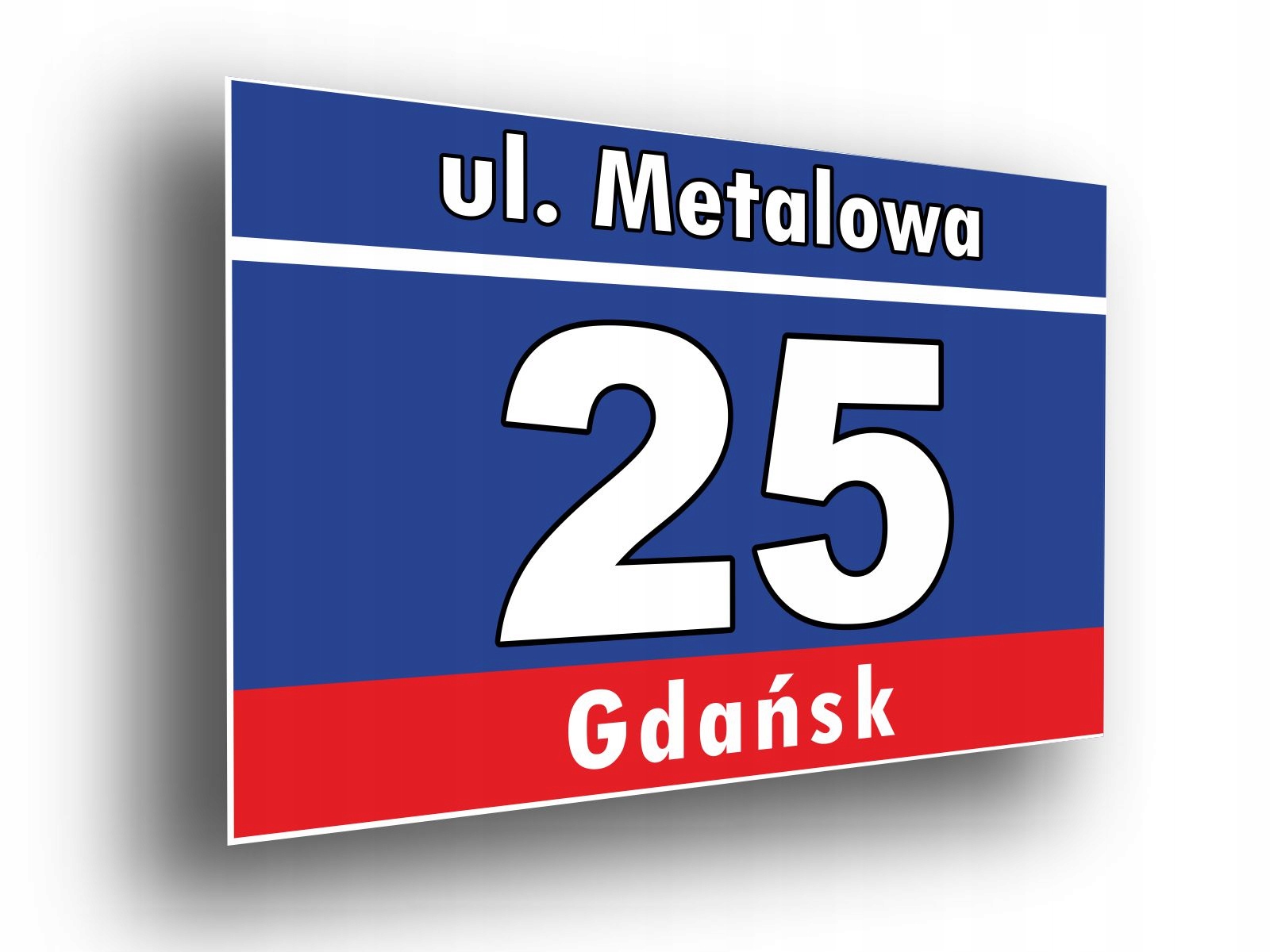 TABLICA ADRESOWA tabliczka NUMER NA DOM 40x30 cm