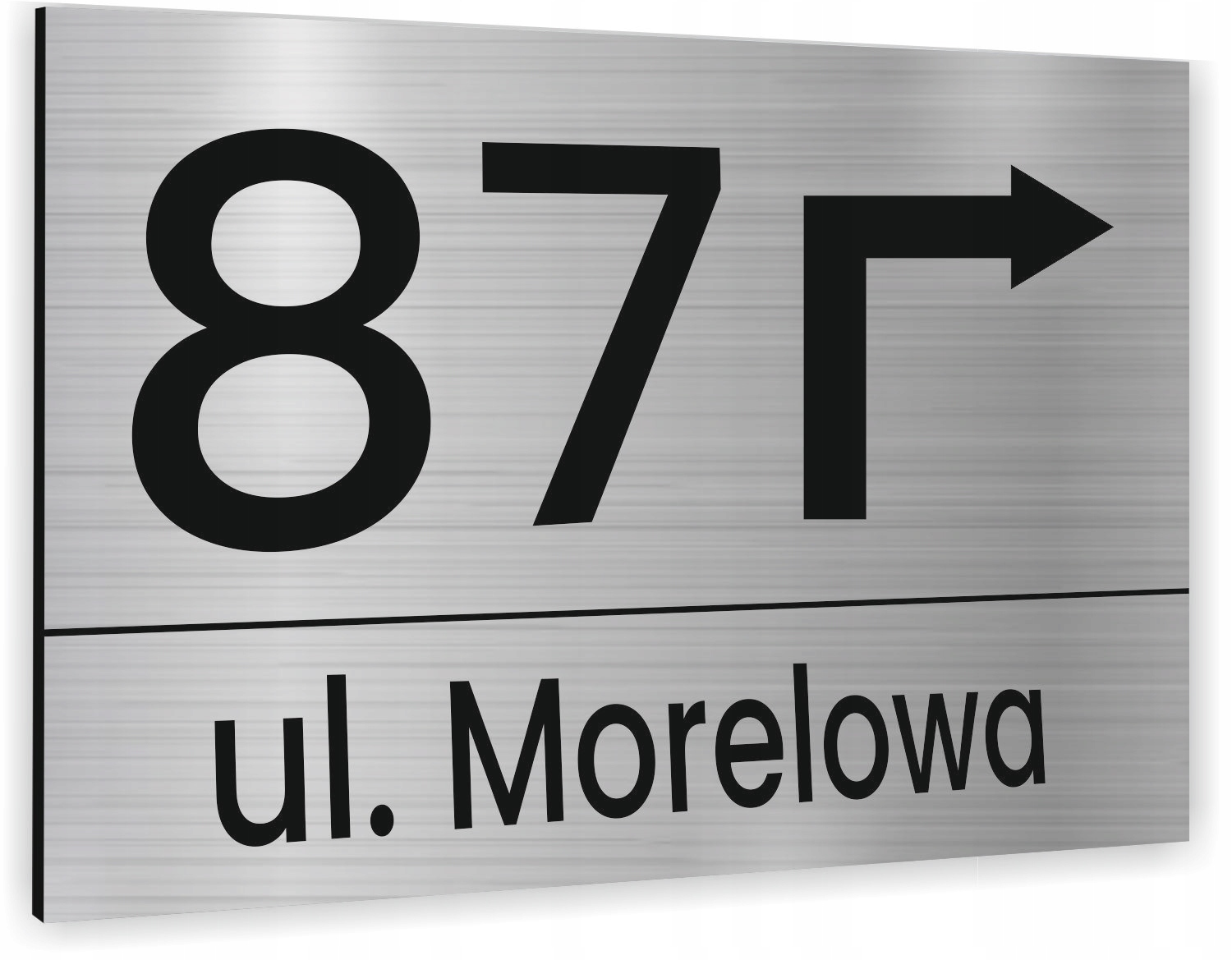 Tabliczka ADRESOWA Z TWOIM ADRESEM STRZAŁKA NUMER Kolor inny kolor