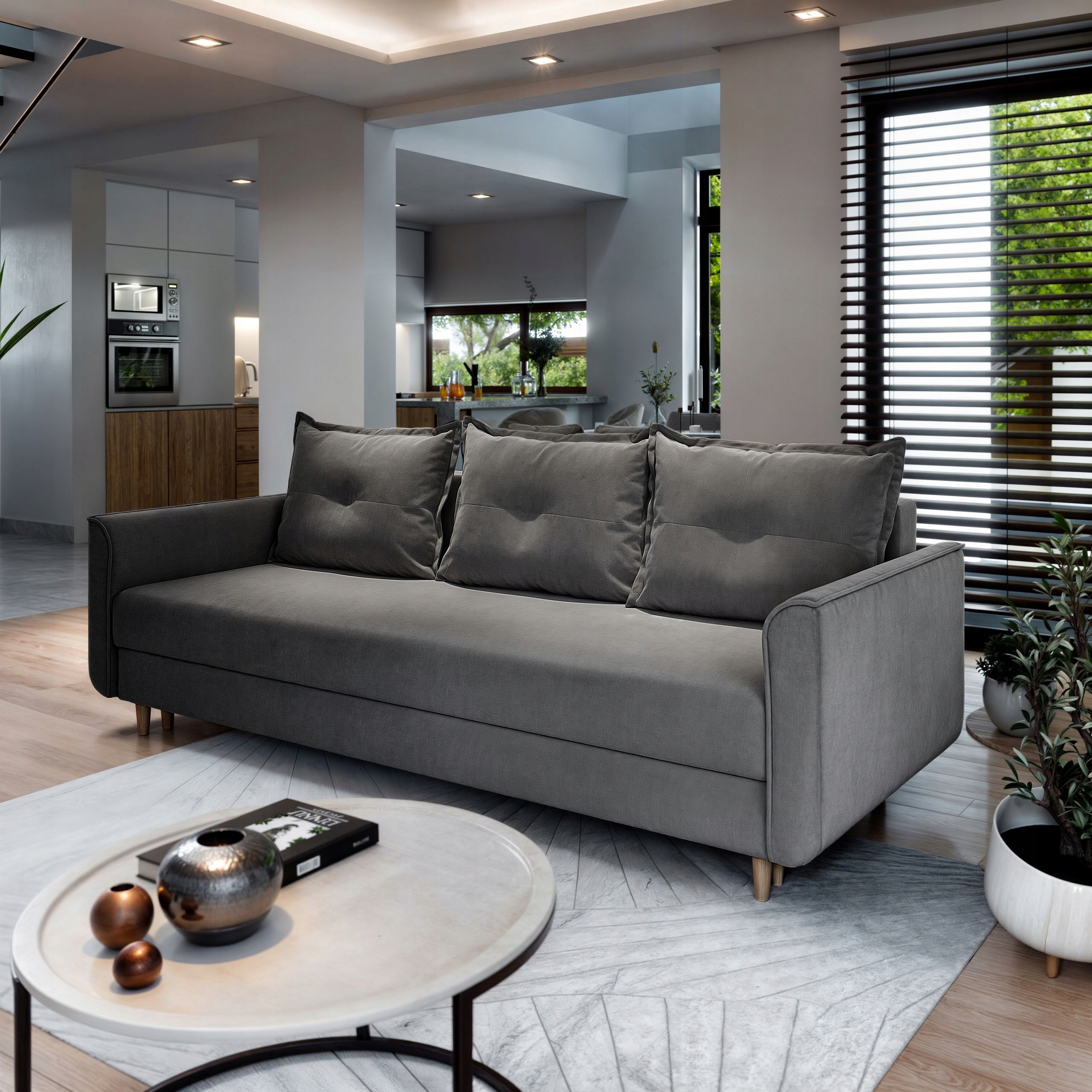 Komfortní pohovka Napol kontejner Funckja Spaní módní barvy Rozkládací styl