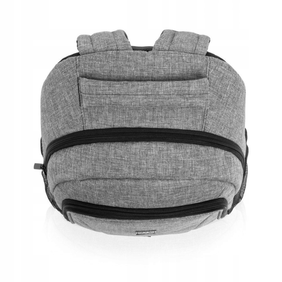 Szary zestaw 2w1 plecak i mała torebka na ramię Liczba komór 1