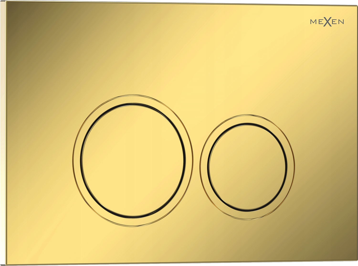 Mexen Tex 01 Przycisk Spłukujący Do Stelaża Wc Złoty Szampański Błyszczący