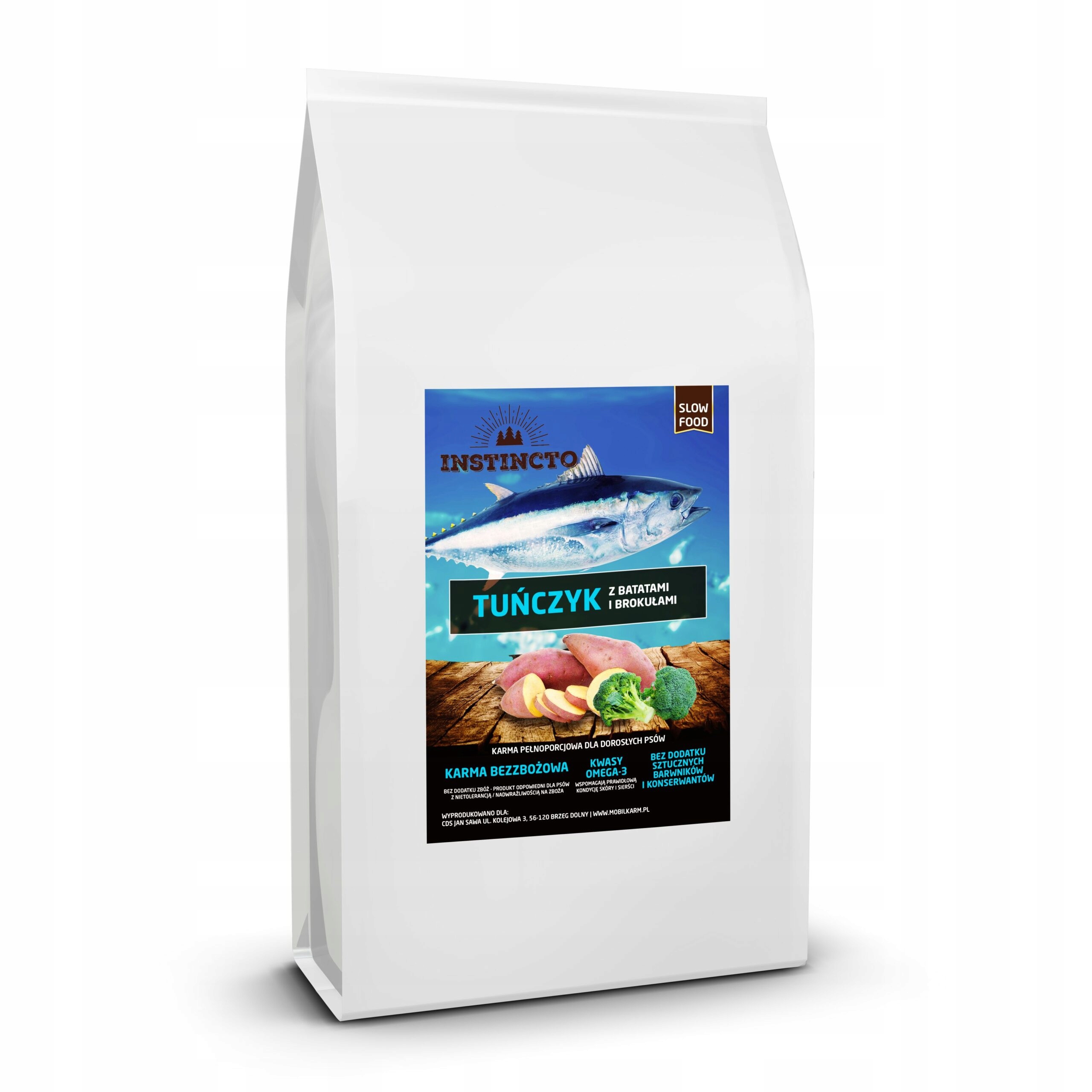 Levně Krmivo pro psy Instincto Tuňák s batáty a brokolicí 12 kg