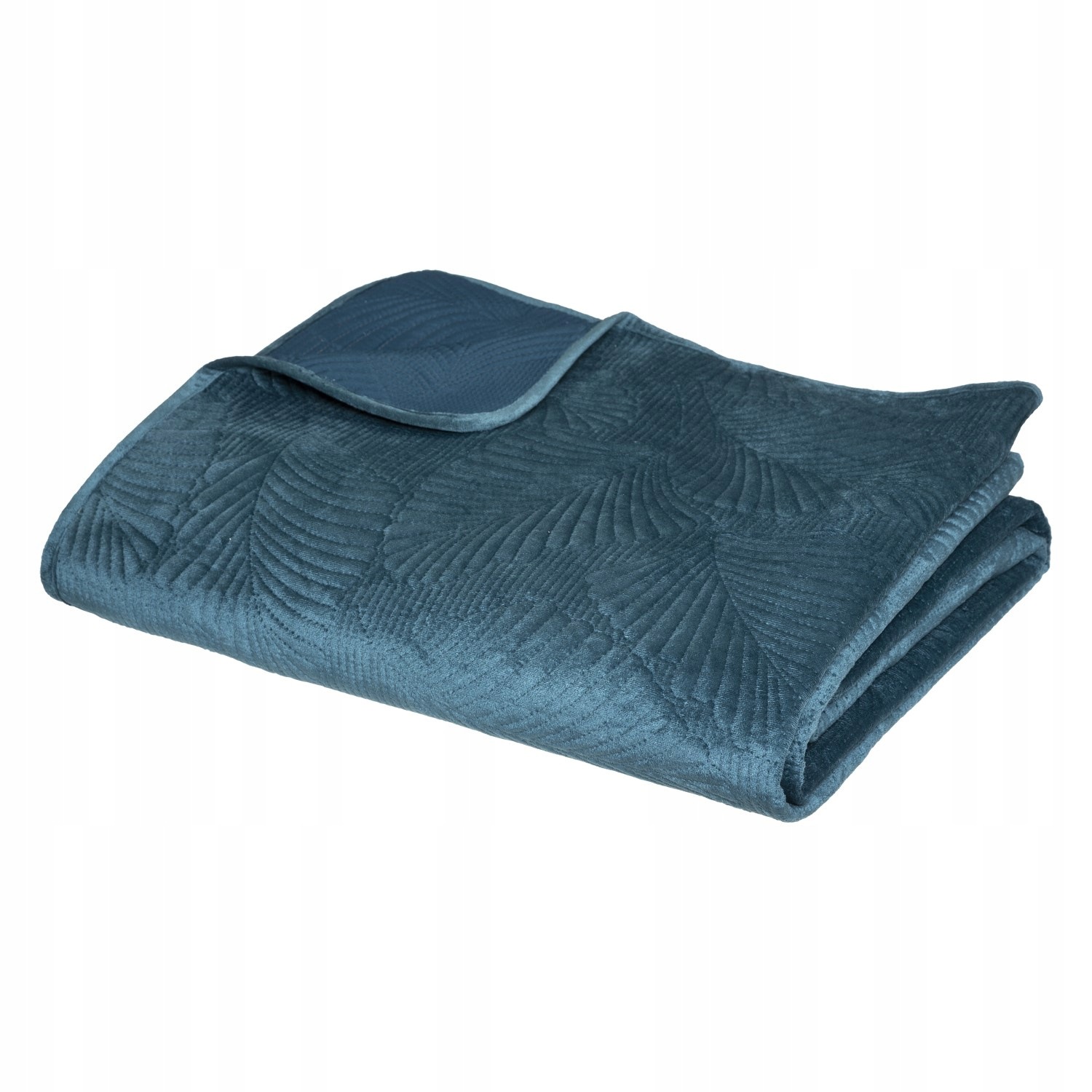 Přehoz na postel, modrý, polyester, 240 x 260 cm