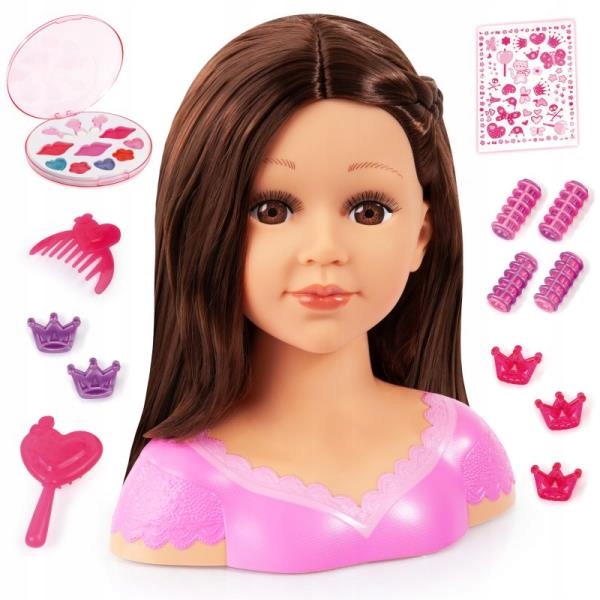Głowa do stylizacji i makijażu Bayer Charlene Model Brunette Make Up