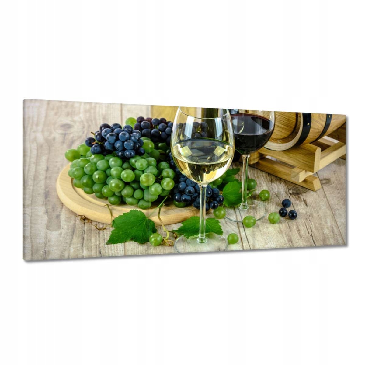 Obrazy 210x100 Biele hroznové víno