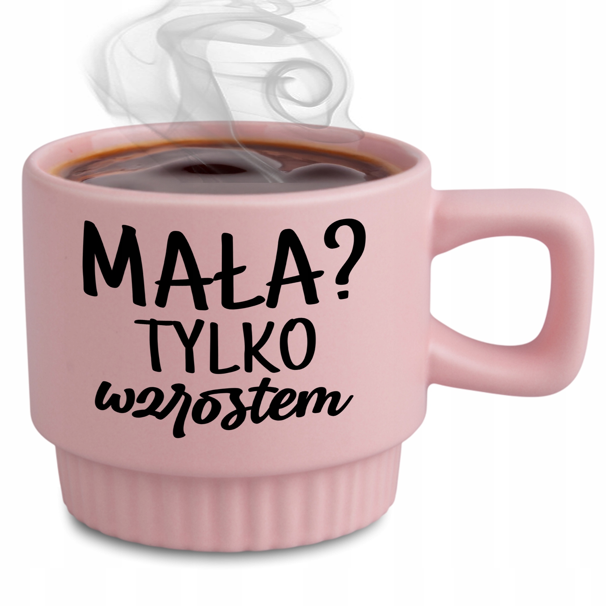 Hrnek Elegantní Rýhovaný Růžový S Potiskem Dárek Pro Dceru Malou?