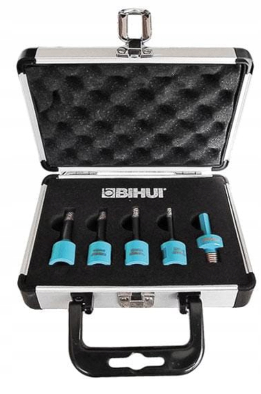 Bihui Sada Děrovačů 6,8,10,12 mm Adaptér DBDMK5 Basic MK5, M14-HEX