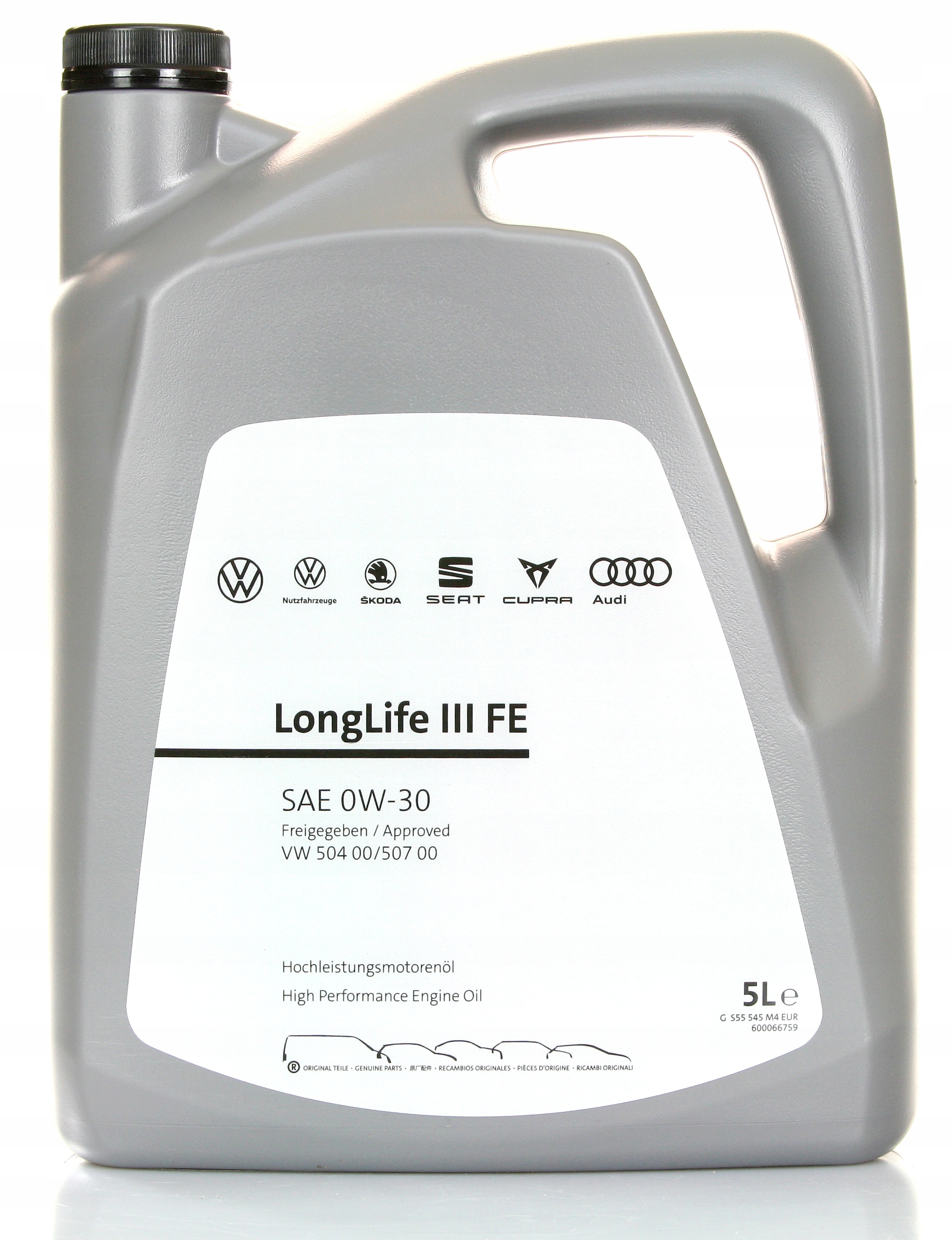 Olej Silnikowy Volkswagen Longlife III Fe 0W30 504.00/507.00 5L