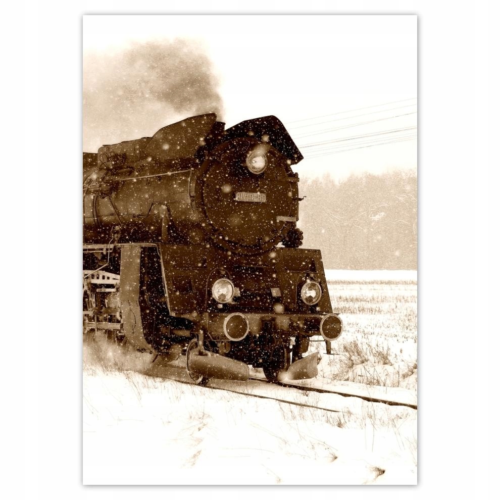 

Plakaty 50x70 Parowóz Ol4959 w śnieżycy