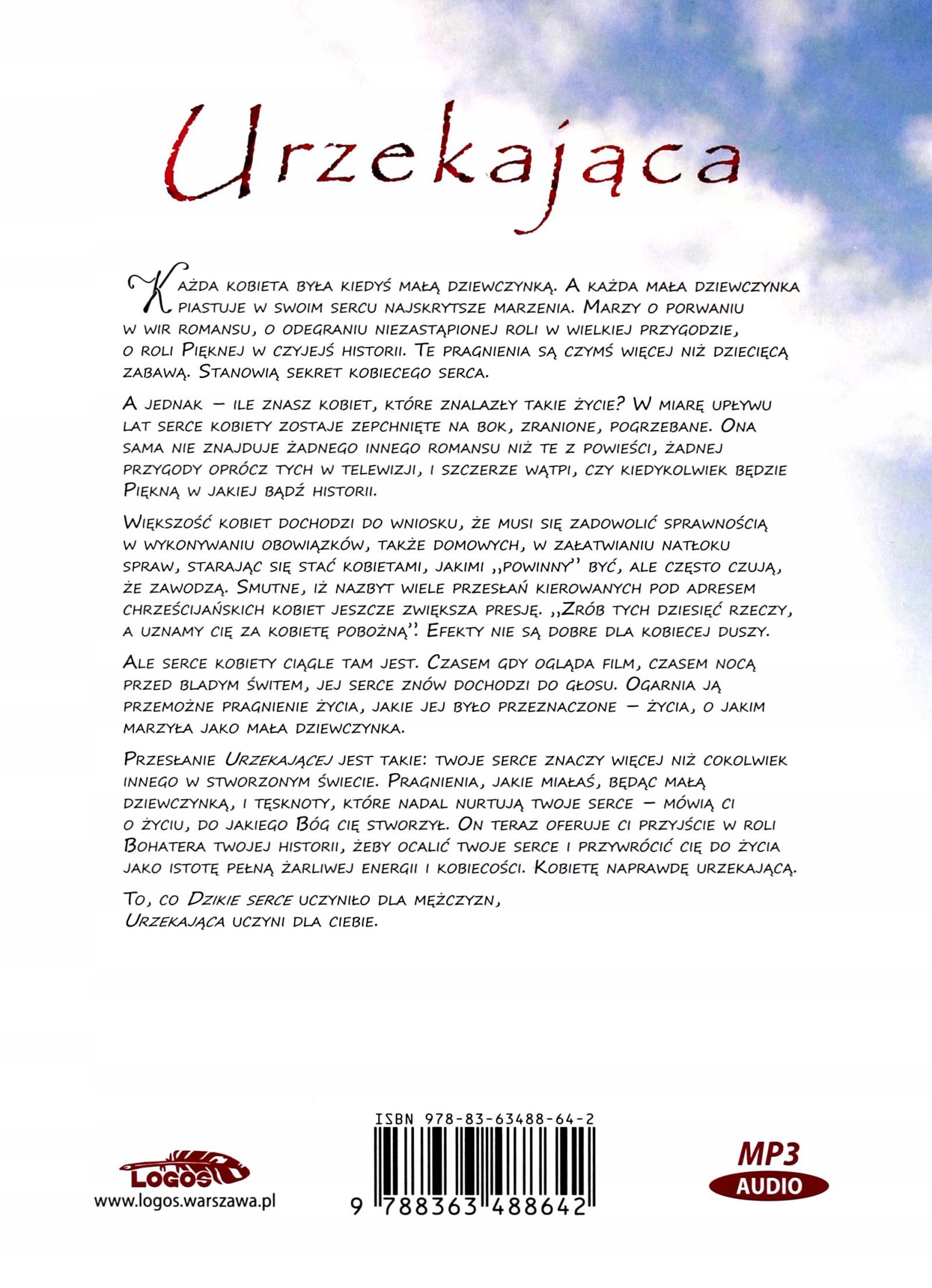 URZEKAJĄCA - JOHN ELDREDGE, STASI ELDREDGE [AUDIOBOOK] Stan opakowania oryginalne