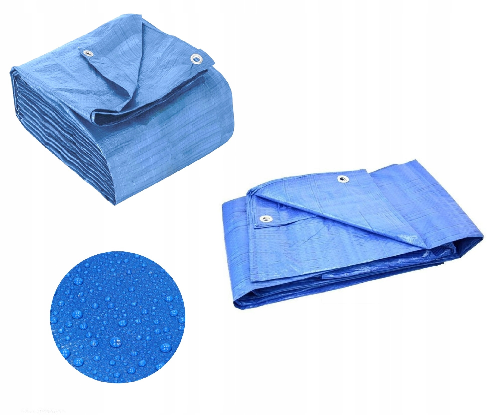 10 m x 18 m Ochranná Plachta Modrá Vodotesná