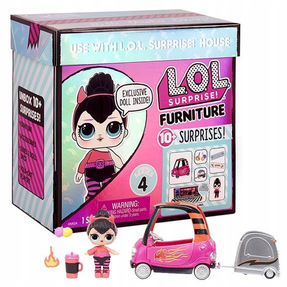 

Lol Surprise Mebelki autko przyczepka lalka 572619