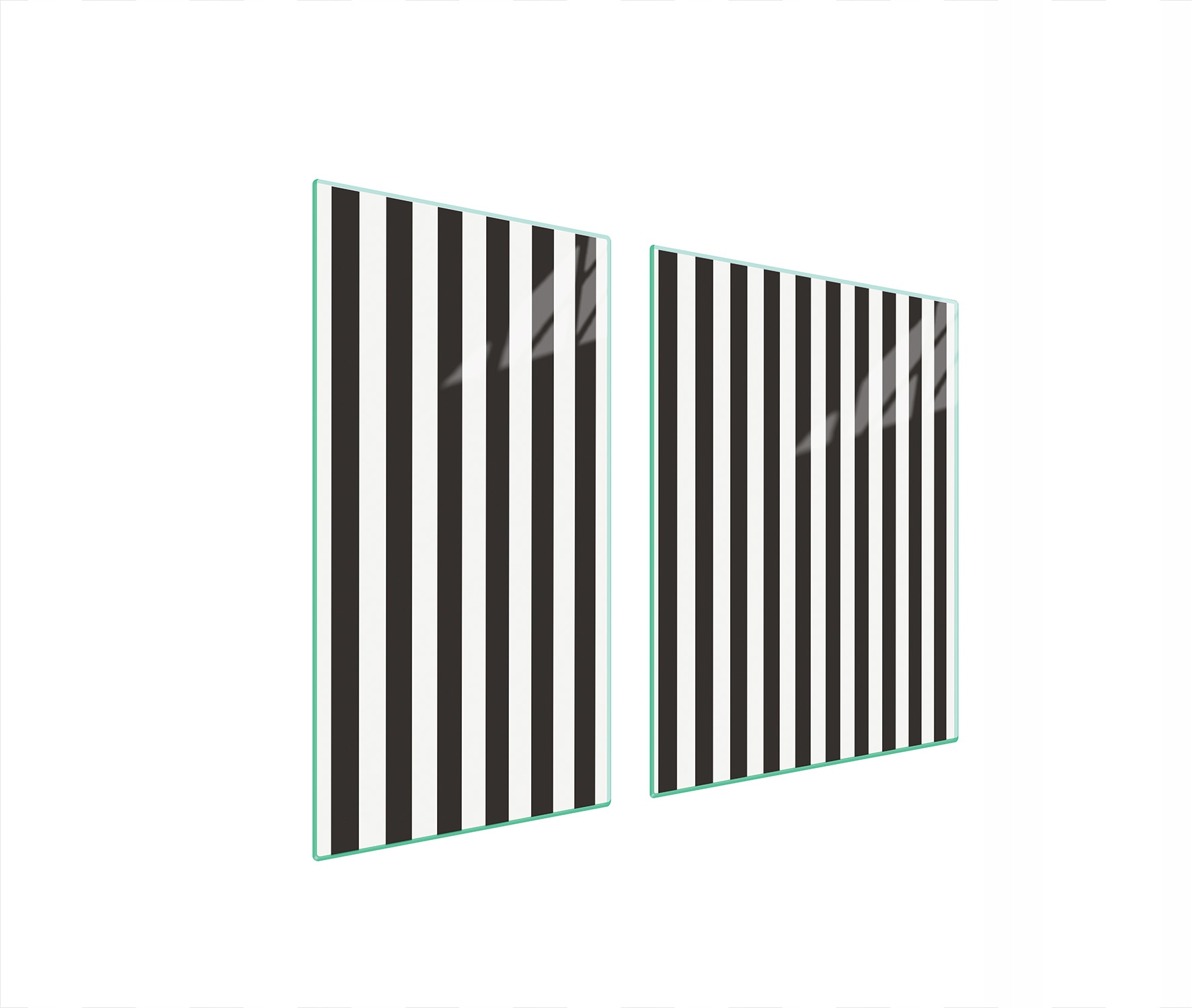 Skleněná Ochranná Deska Na Sporák 90x52 Pruhy Tvrzené Sklo