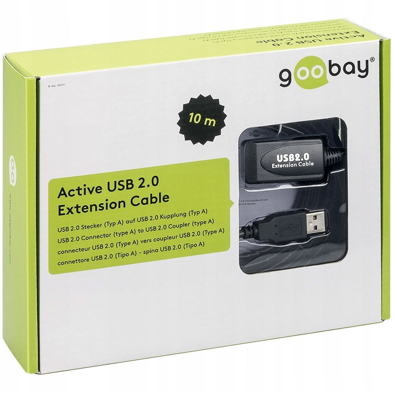 Przedłużacz Goobay USB 2.0 10m
