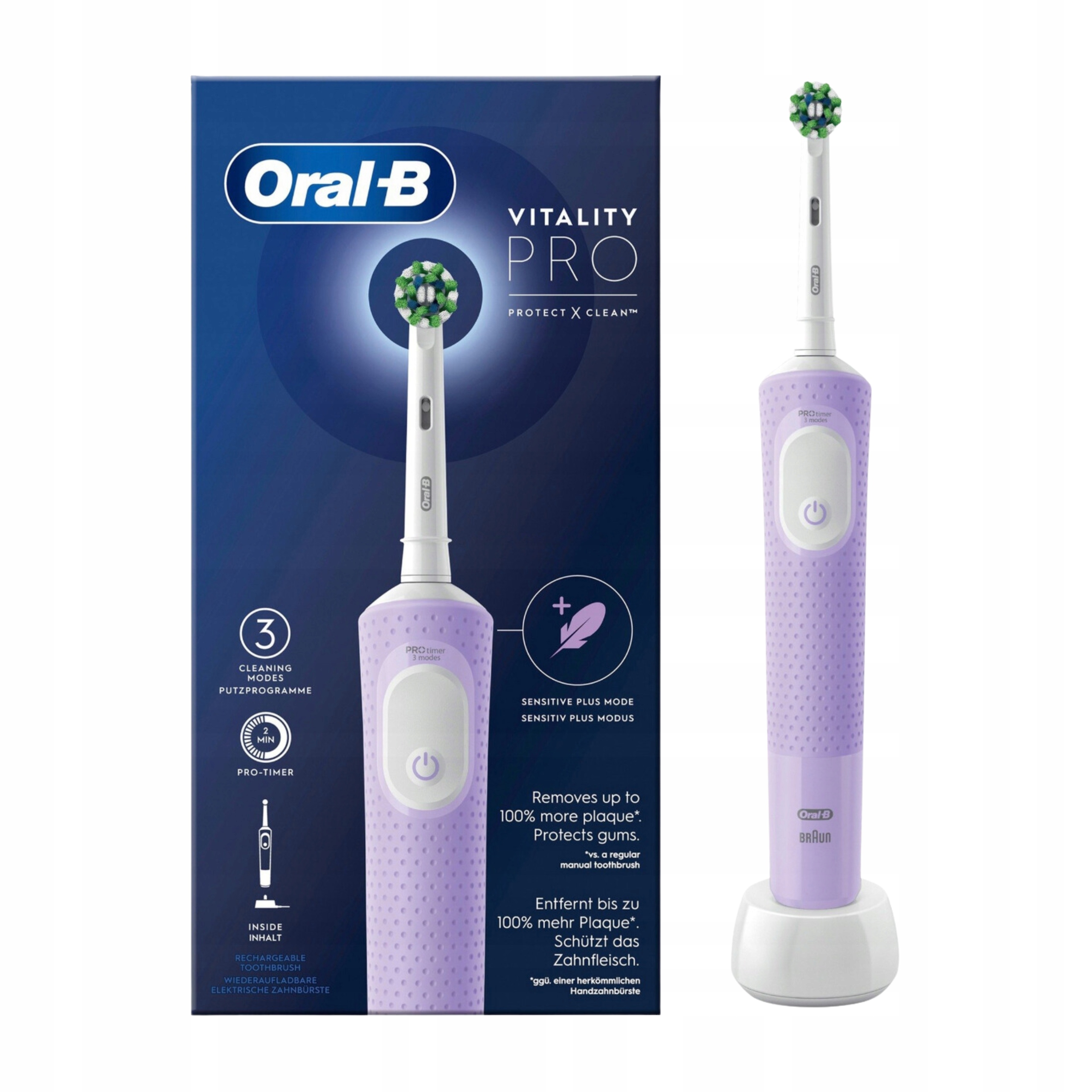 Oral-b Szczoteczka Elektryczna Do Zębów Vitality Pro Braun Violet