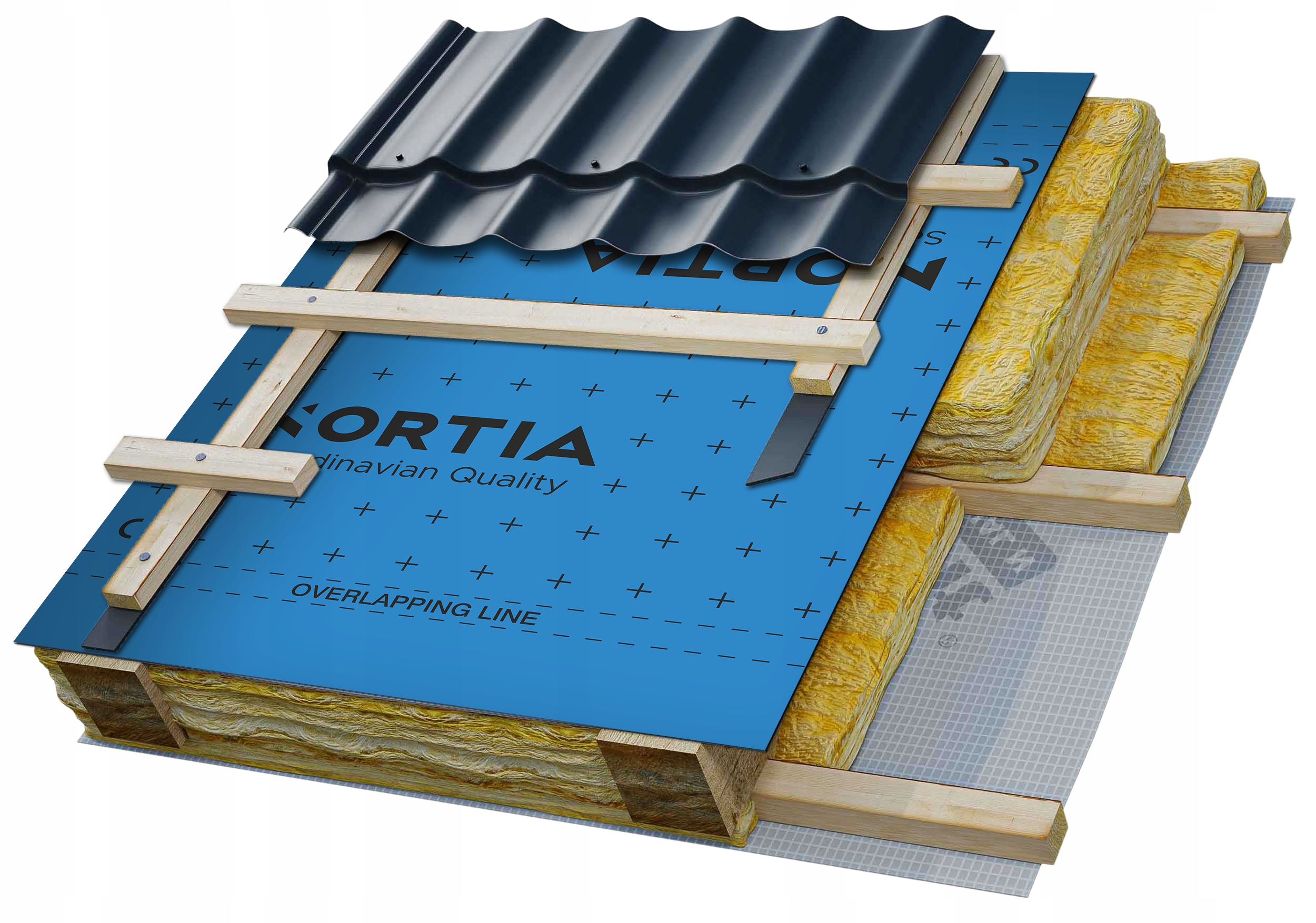 Střešní fólie Nortia Blue Tt 160 g/m2