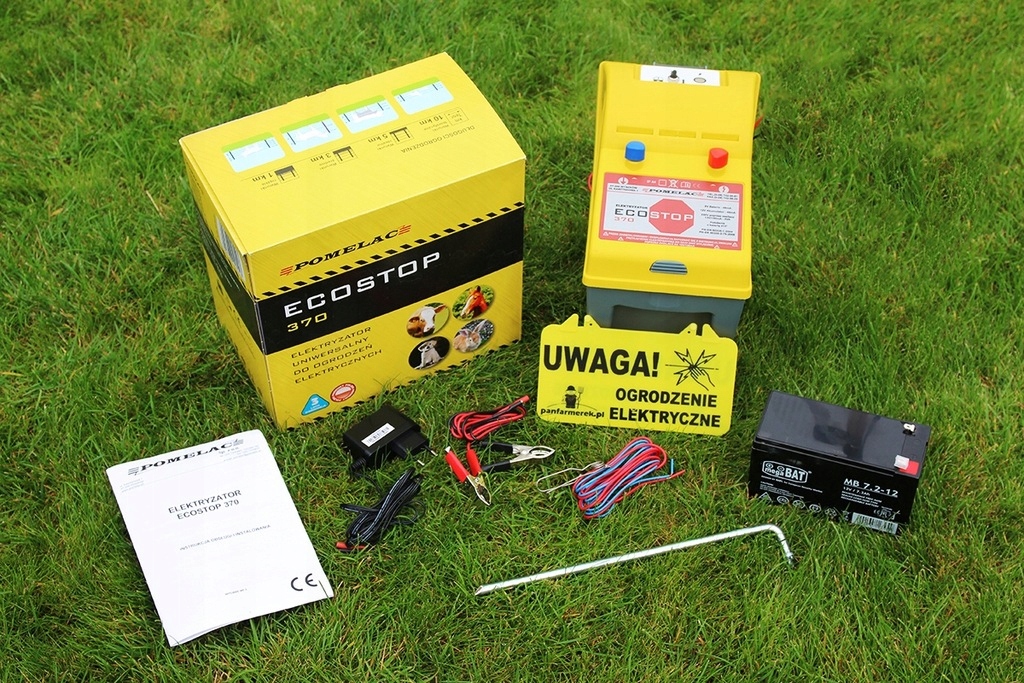 PASTUCH ELEKTRYCZNY ZESTAW SOLARNY psy konie +Akumulator+ panel 10W Kod producenta inne