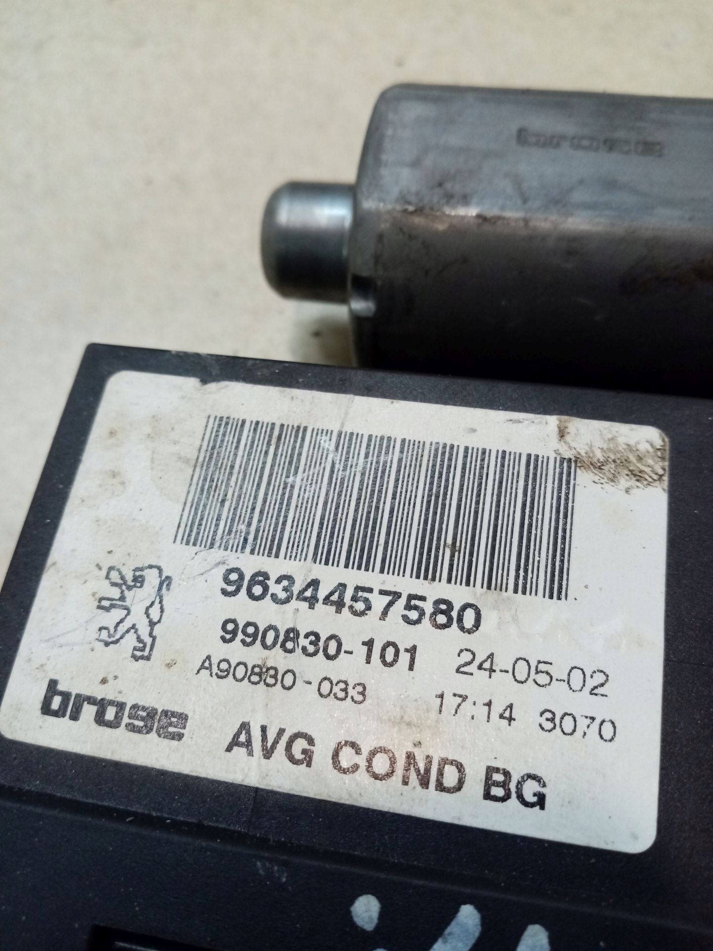 window regulator left front PEUGEOT 307 2.0 HDI