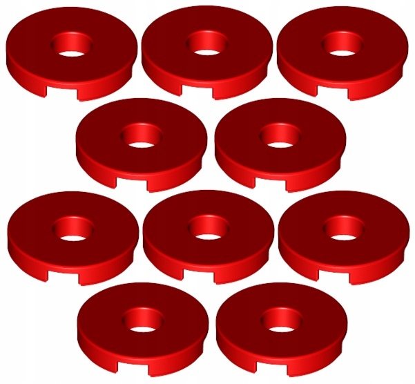 

Lego Pł Płaska 2x2 Otwór Czerw. 15535/6102138 x10