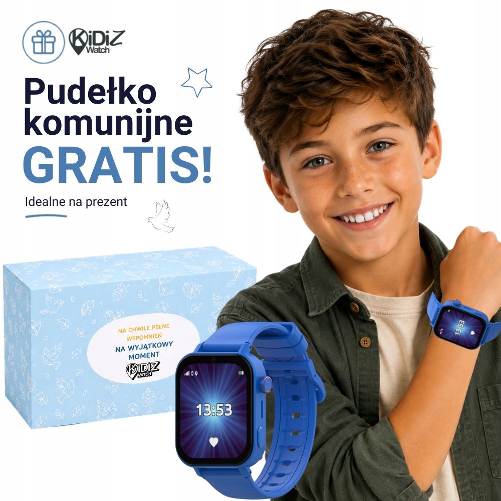 Smartwatch dla dziecka z funkcją lokalizacji Gps i trzema paskami KiDiZ