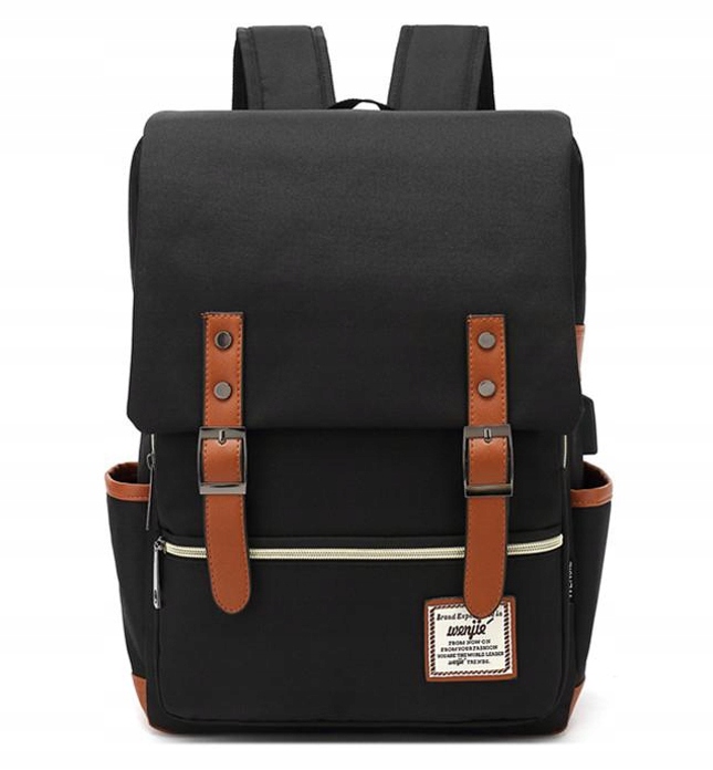

Wro modny Plecak Oxford laptopa 15 czarny vintage