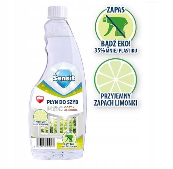 

Sensit Płyn do szyb limonkowy z octem zapas