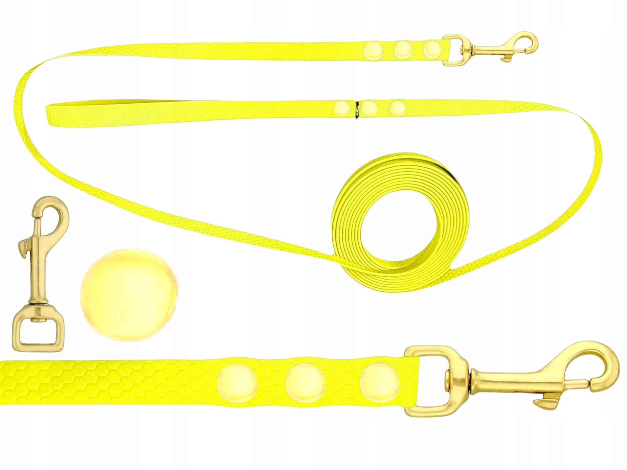 Vodítko S Pravou Mosaznou Tréninkovou Smyčkou Biothane Pvc 15 M 16 MM