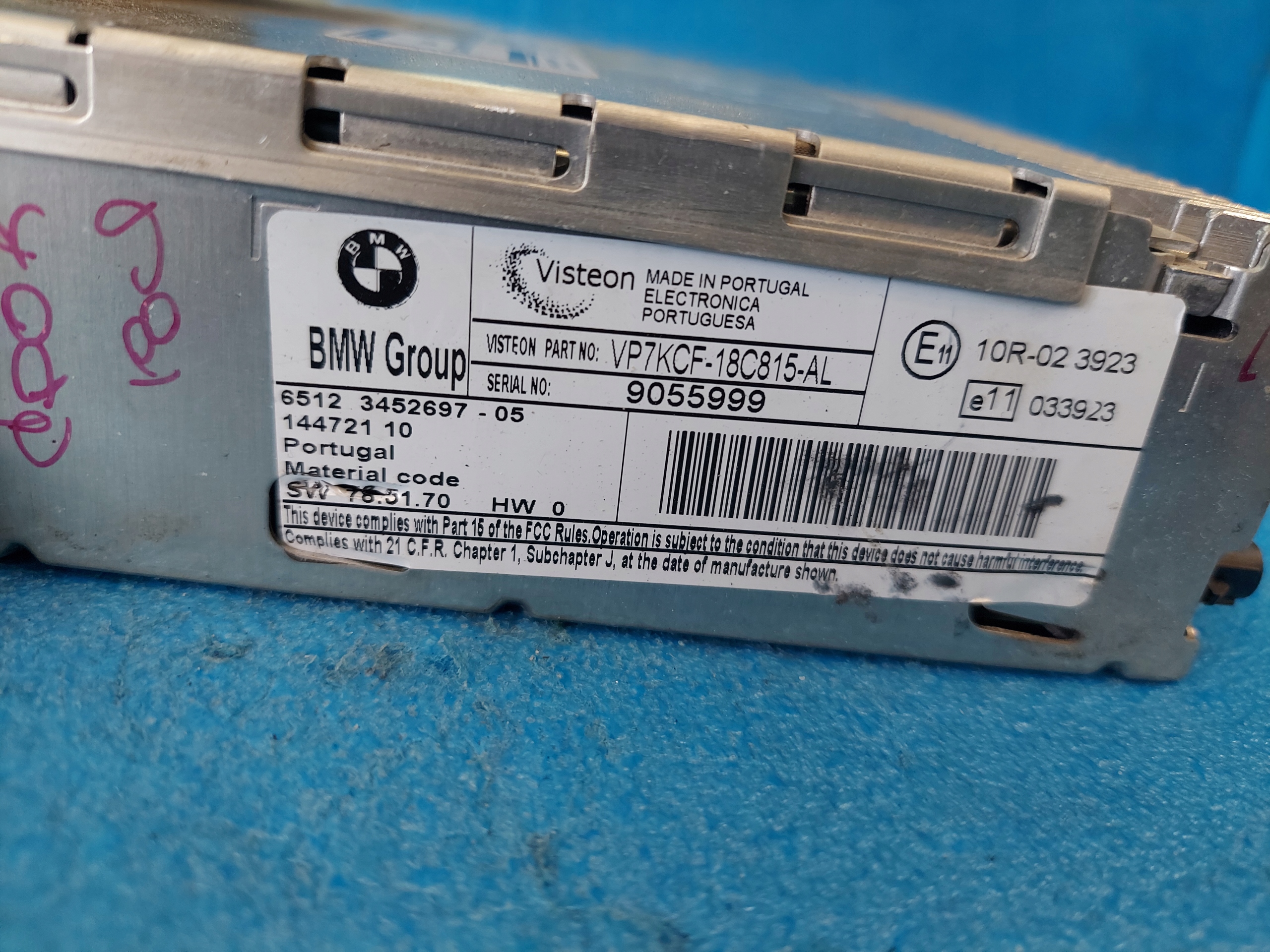 RADIO EKRAN MINI CLUBMAN 3452697