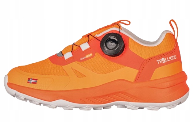 TROLLKIDS SPORTOWE BUTY TREKKINGOWE POMARAŃCZOWE Z POKRĘTŁEM 38 1T6C