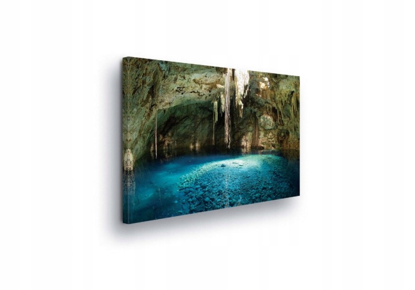 Obraz 100x75 Cenote jeskyně podzemní jezero tyrkysová voda klid
