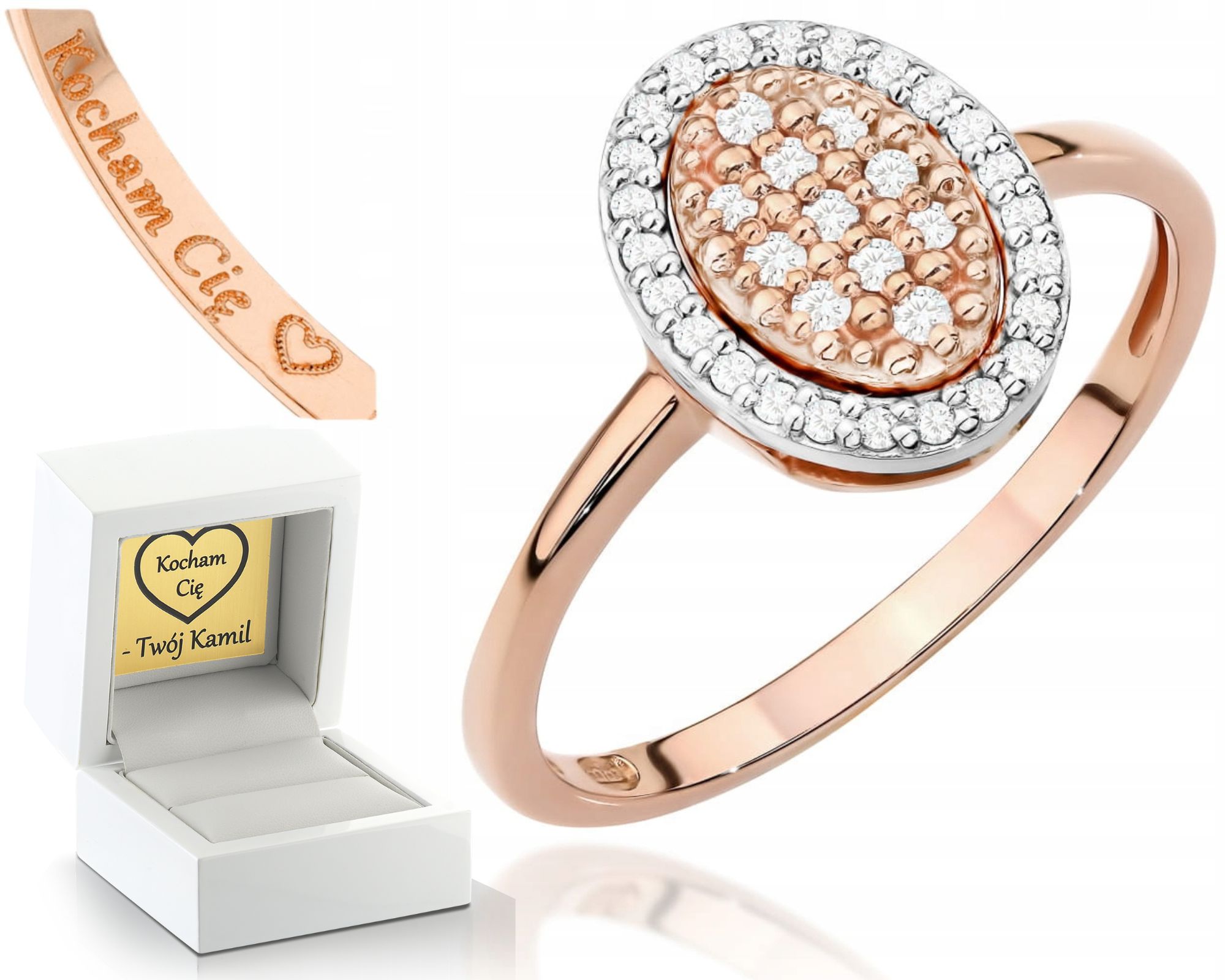 Prstýnek Zlatý Ryzost 585 S Diamanty Jako Dárek