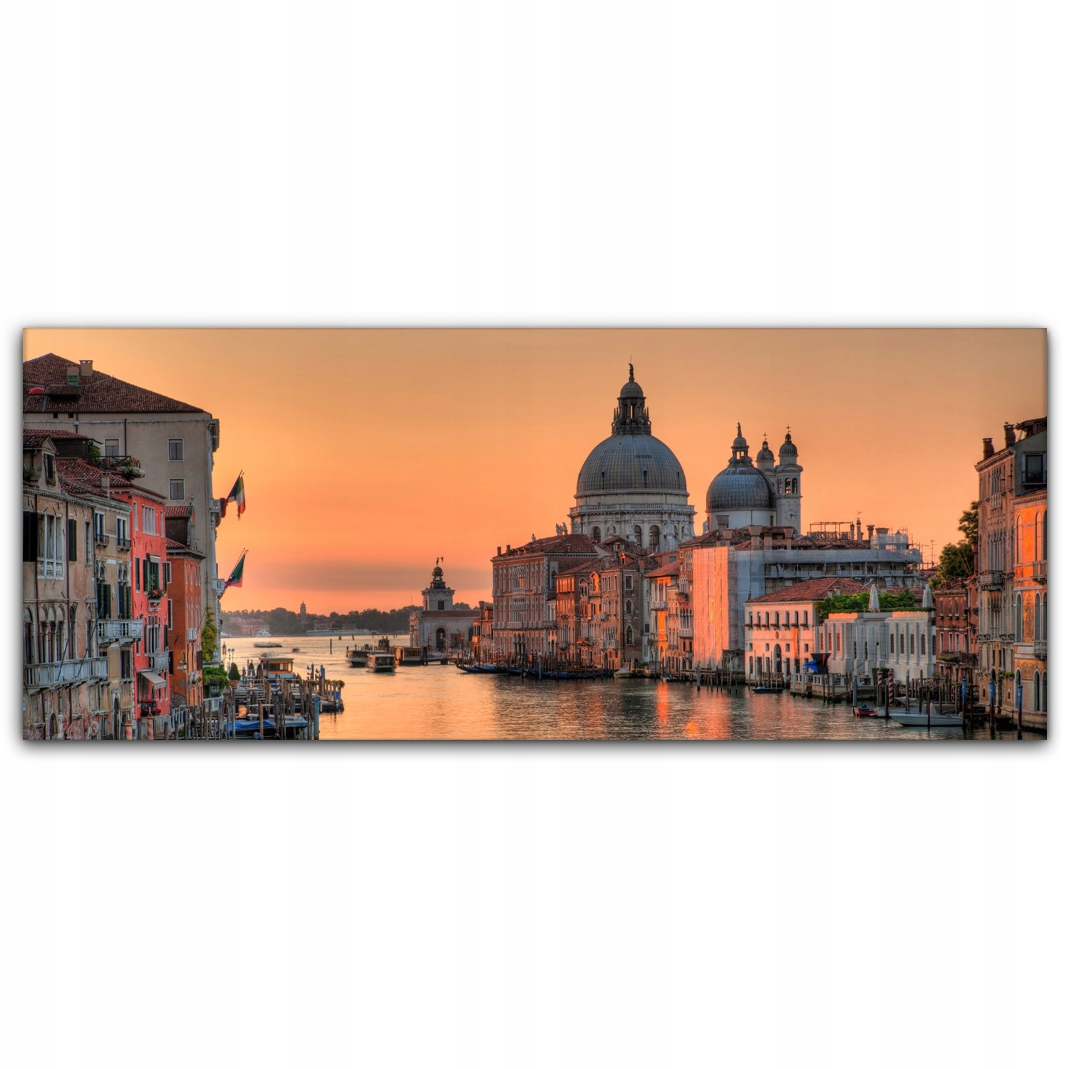 

Fotoobraz na płótnie 125x50 Kościół Zachód Słońca