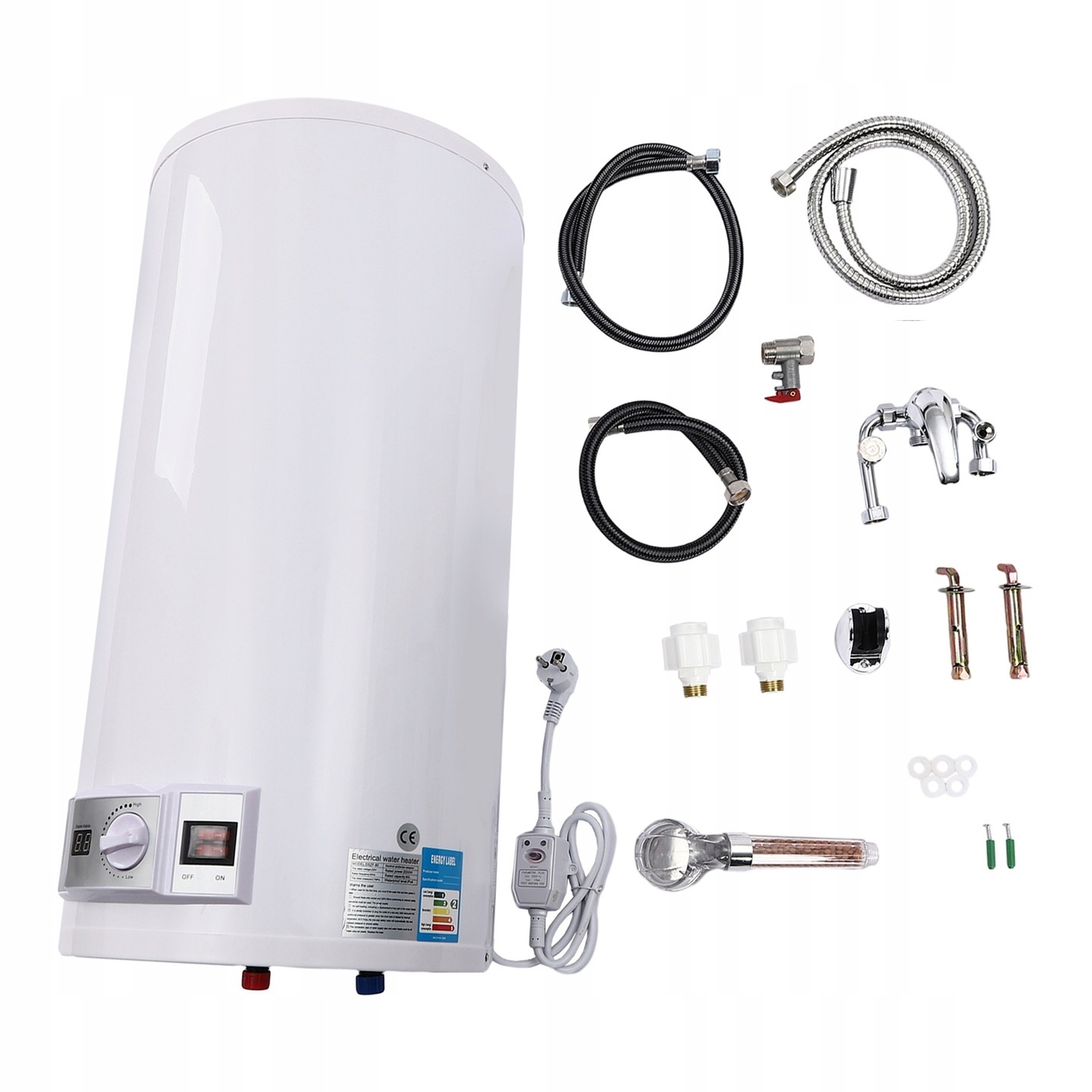 80L BOJLER CYFROWY ELEKTRYCZNY PODGRZEWACZ WODY