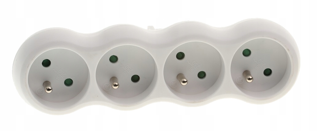 

Gniazdko Rozgałęźnik 4 Gniazda Poczwórny Uziemiony