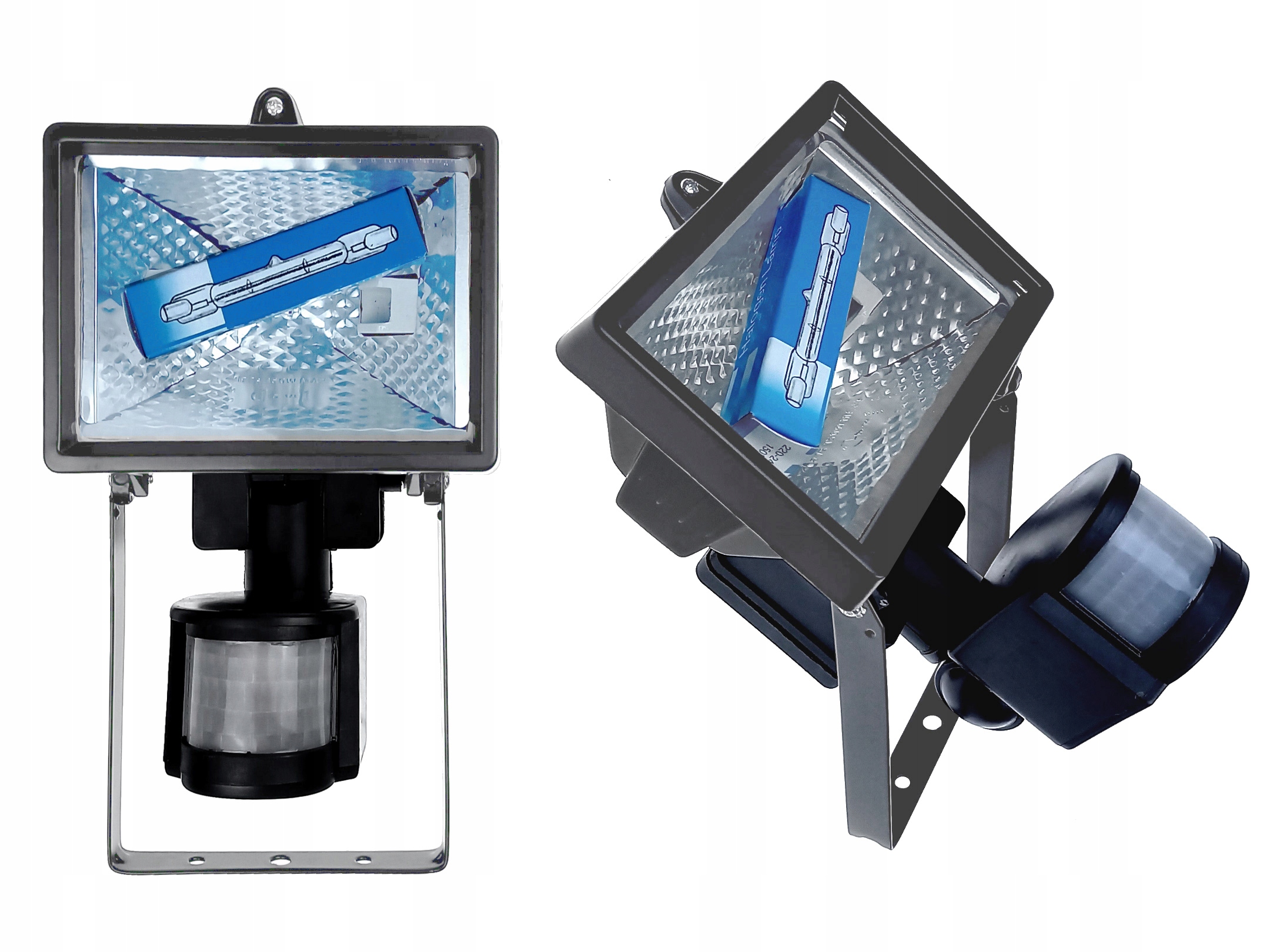 Lampa zewnętrzna z czujnikiem ruchu hermetyczna halogenowa budowlana oprawa
