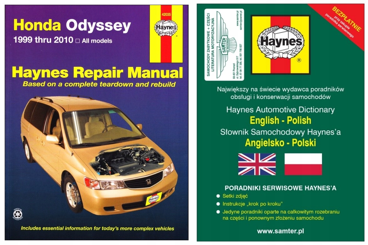 Honda Odyssey (1999-2010) посібник з ремонту Haynes