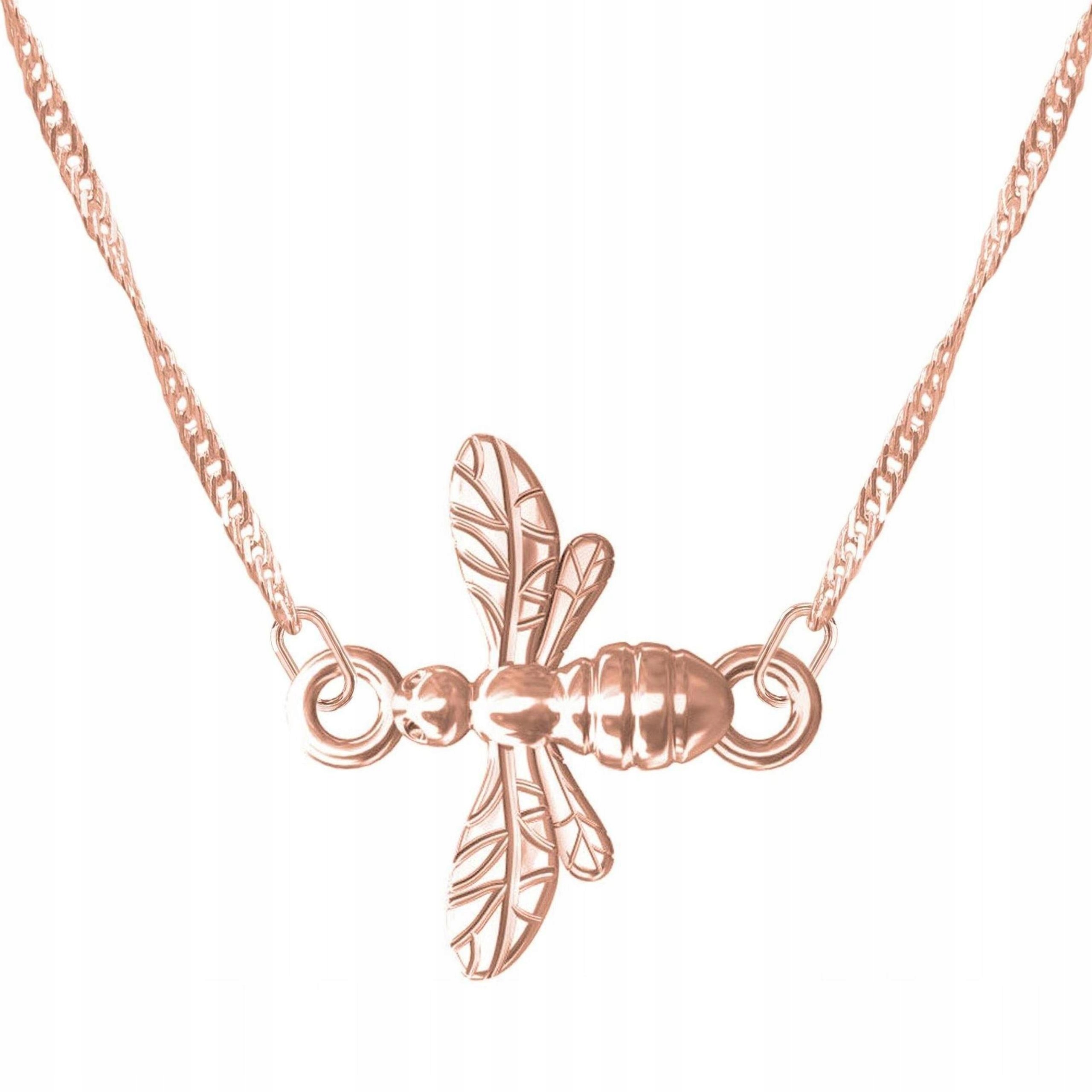 Pozlacený náhrdelník s včelou a hmyzem Včela Hmyz Stříbro 925