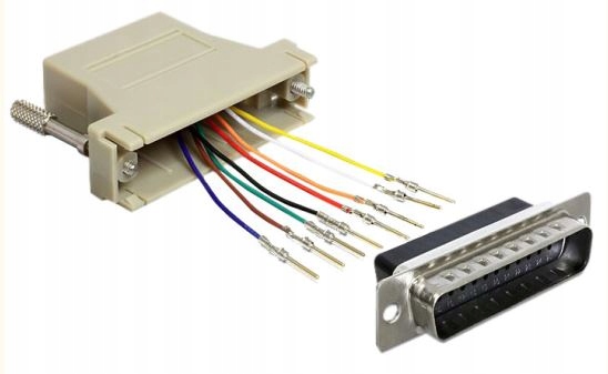 Adapter 25 pin Roter 02558 do gniazdo RJ45