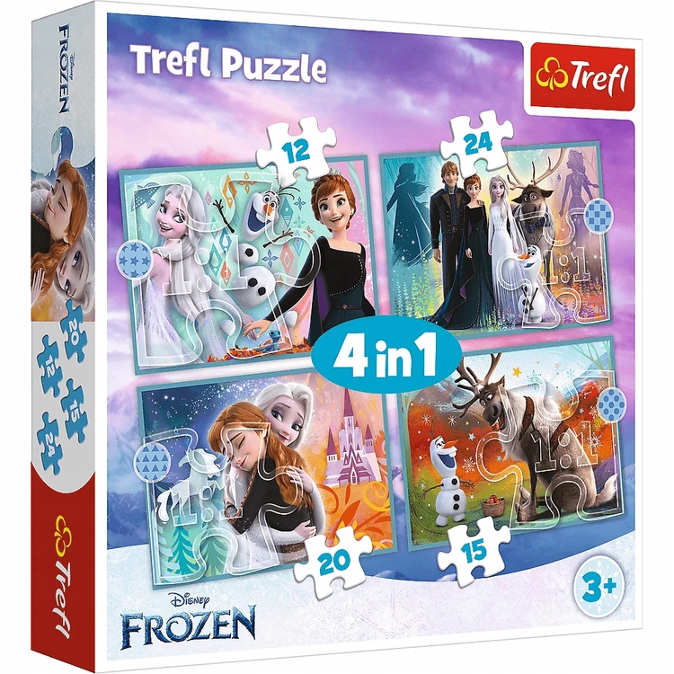 

Trefl Puzzle 4w1 Niezwykły Świat Frozen 34381