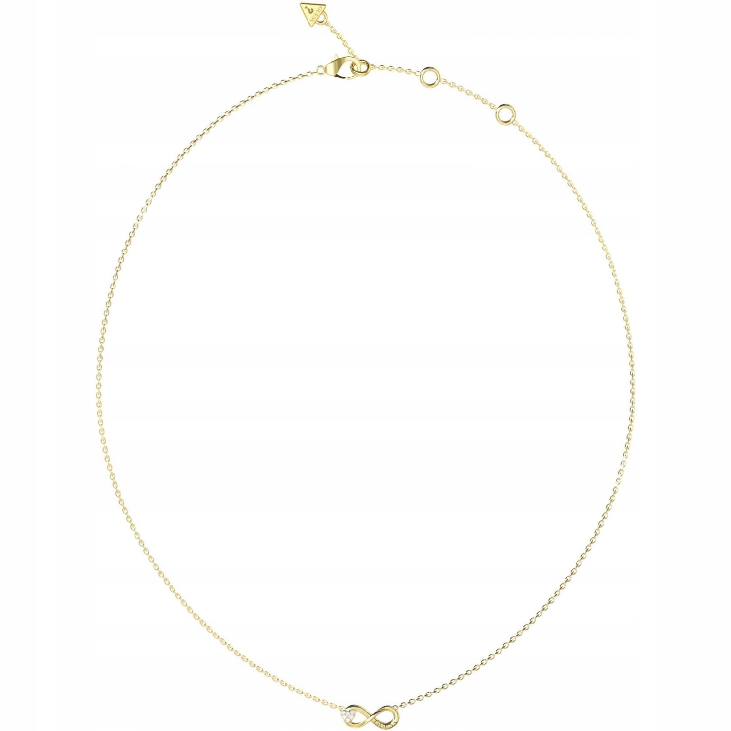 Dámský zlatý náhrdelník Guess nekonečno 46 cm
