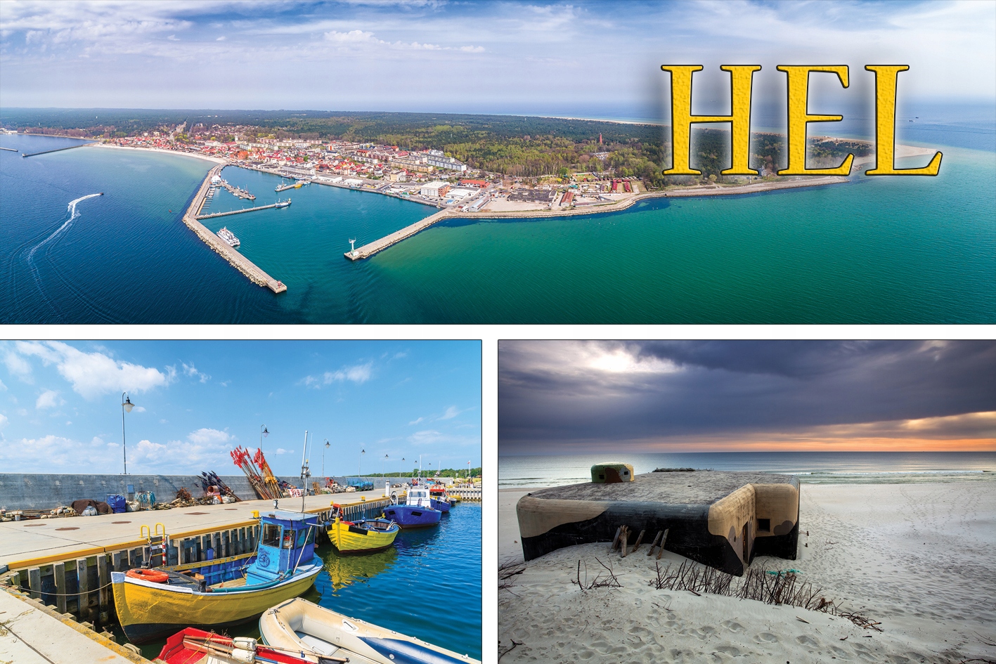 

Magnesy na lodówkę miasta - Hel